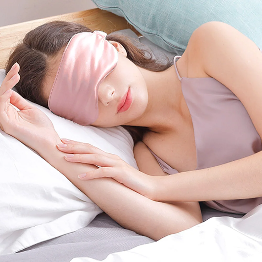 Aromatherapy Silk Sleep Eye Mask 100% Silk satin eye pillow for gifts