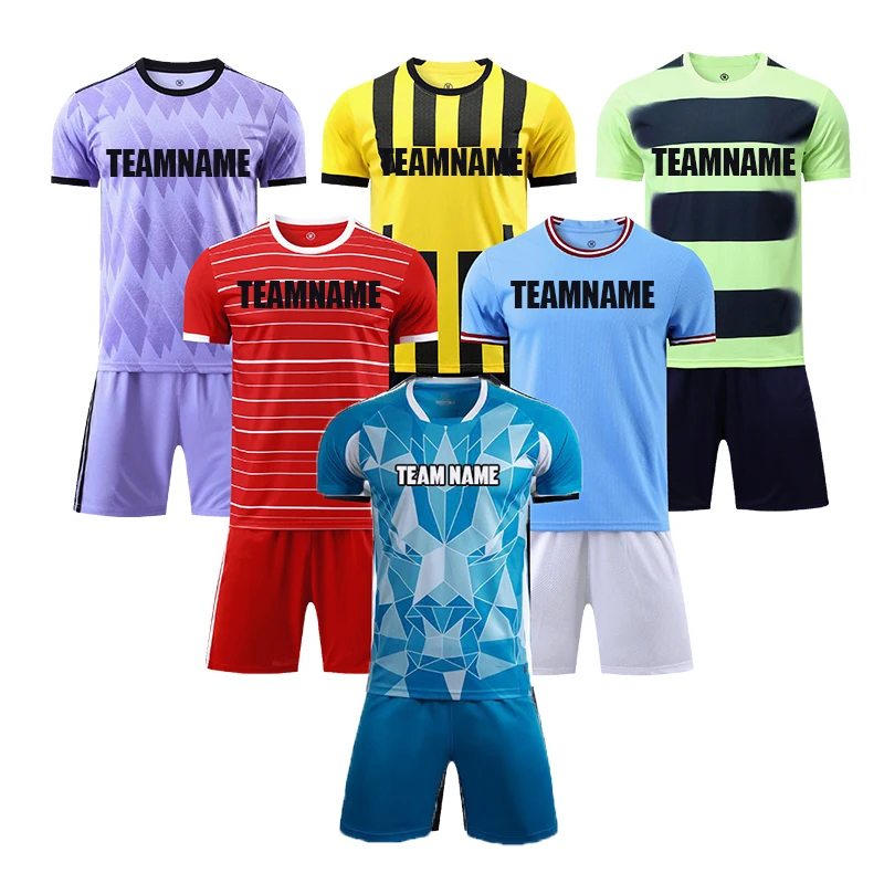 Latest Technologies In Printing Custom Logo Football Clothes Design Men Soccer Wear Cheapest Soccer Jersey For Team