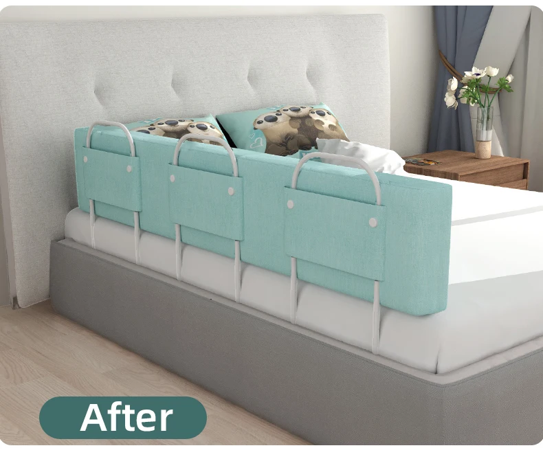 Portable Folding New Kids Cot Fence Crib Bed Barrier Safety Baby Bed Rail Child Guard for Toddlers