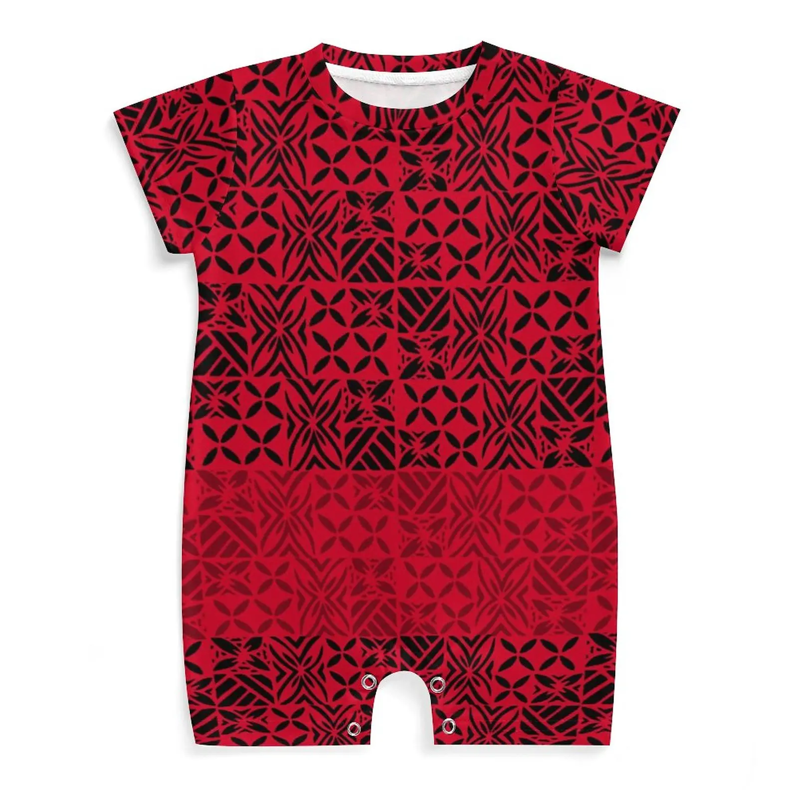 Pacific Heritage High Quality Breathable Baby Kids Clothes Customized On Demand Short Sleeve Baby Jumpsuit Drop Shipping