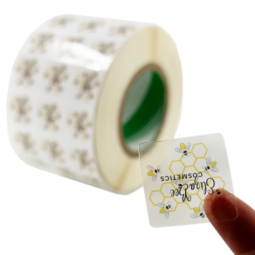 Индивидуальная этикетка косметическая роскошная упаковка самоклеящаяся прозрачная парфюмерная печать этикеток