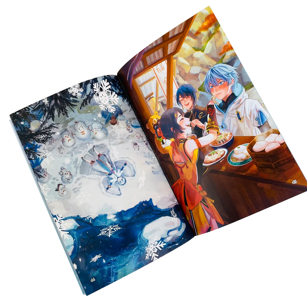 Custom Paperback Manga/Comic Printing Full Color Printing at Low Cost