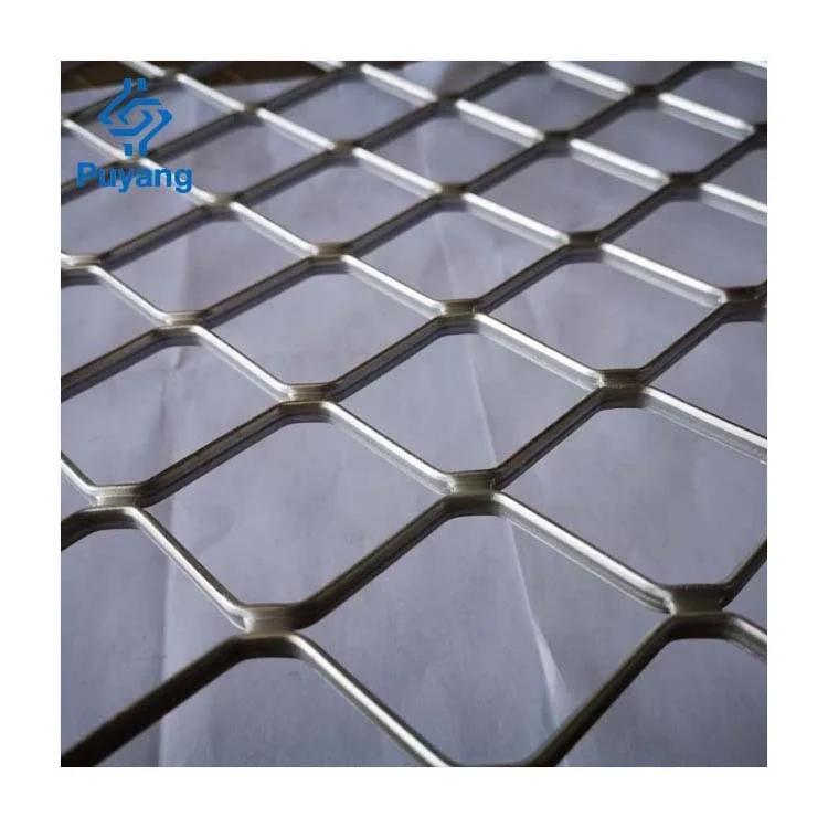 Aluminum net 6061 punching mesh diamond grille walkway grating for door