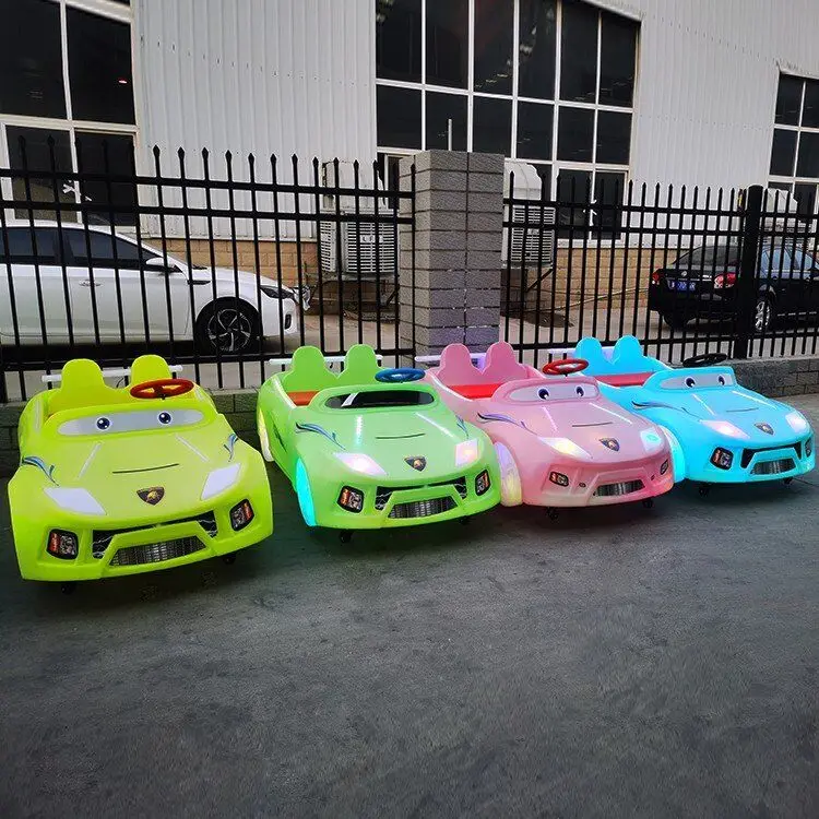 Manufacturer sells mall children electric four-wheel Toy Car New Light Sports car double seat battery bumper car