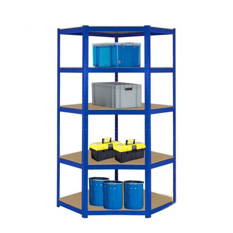 Regal Estantes Metalicos Heavy Duty Metal Industrial Corner Shelf Organization Stacking Racks & Shelves