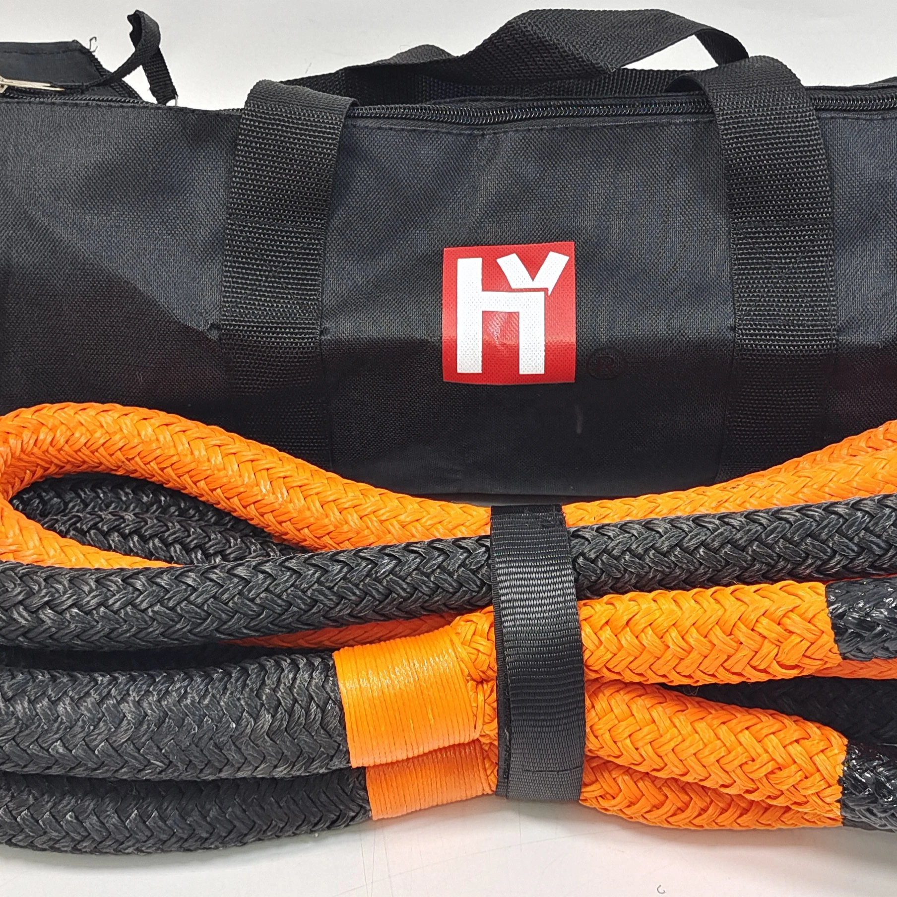 HYROPES wholesale rope bag tow Offroad recovery rope 51mm for 4wd recovery rope free customized 53000kgs