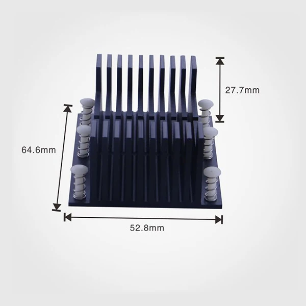 High Quality Custom OEM 50W LED Heatsink Anode Cold Forging Aluminum LED IP68 Heat Sink in Silver Factory Direct