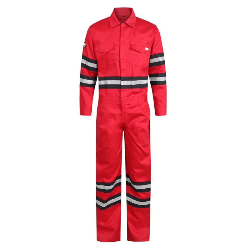 Custom Construction Tape Labor Waterproof Muti Pockets Jacket Jumpsuit Suit Outdoor Weld Protective Factory Refle