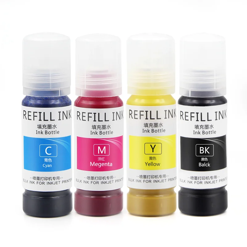 Ocbestjet New Packing For Epson 003 Ink Compatible 001 002 102 105 502 504 Refill Dye Eco Tank Ink For Epson 003 Ink Bottle