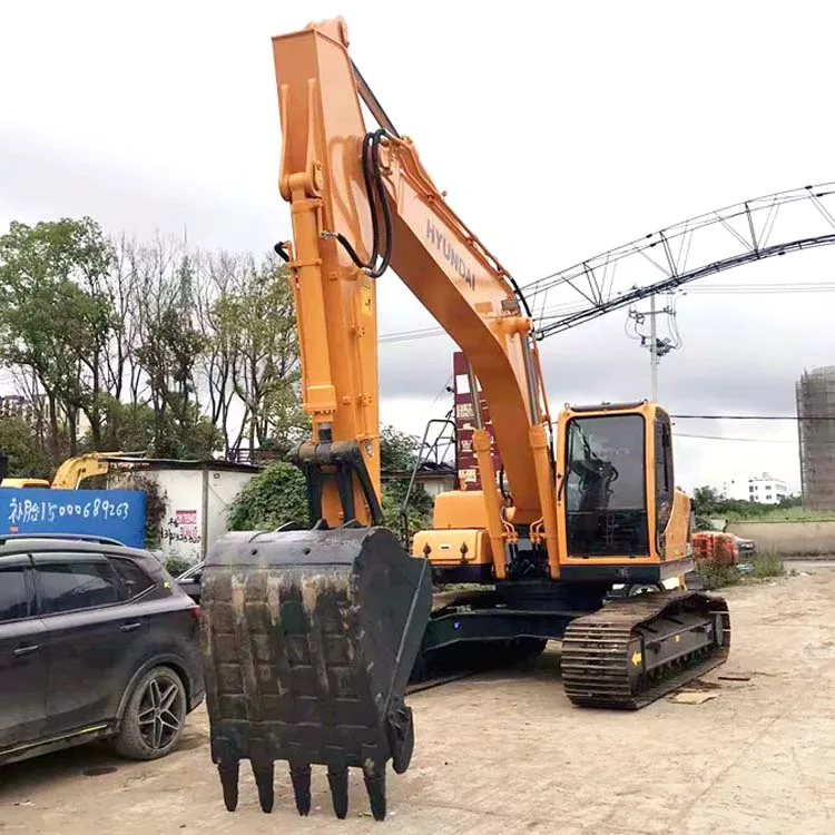 Good condition Korea original hydraulic crawler chain 22 ton hyundai 220 used excavator korea for sale