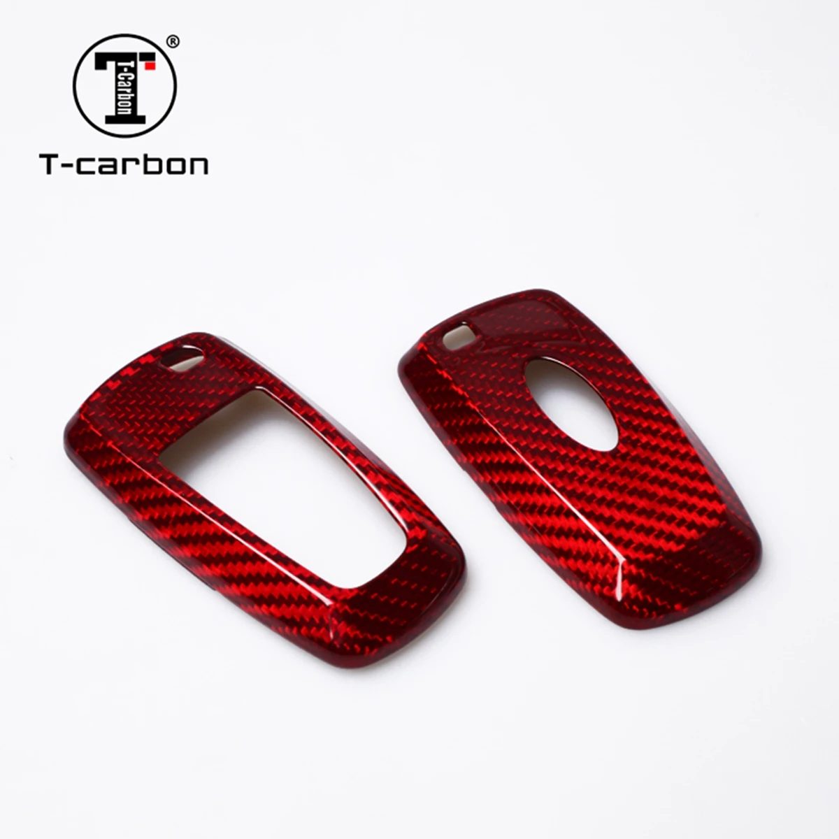 T-carbon Carbon Fiber Car Remote Key Case  For Ford Ranger  2020 Car Interior Accessories Key Cover Factory Sales