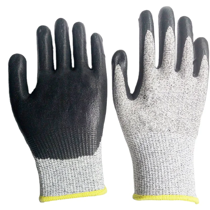 Safety Work Gloves Comfortable Stretch Fit Strong Grip Smart Touch Durable Foam Nitrile Coating
