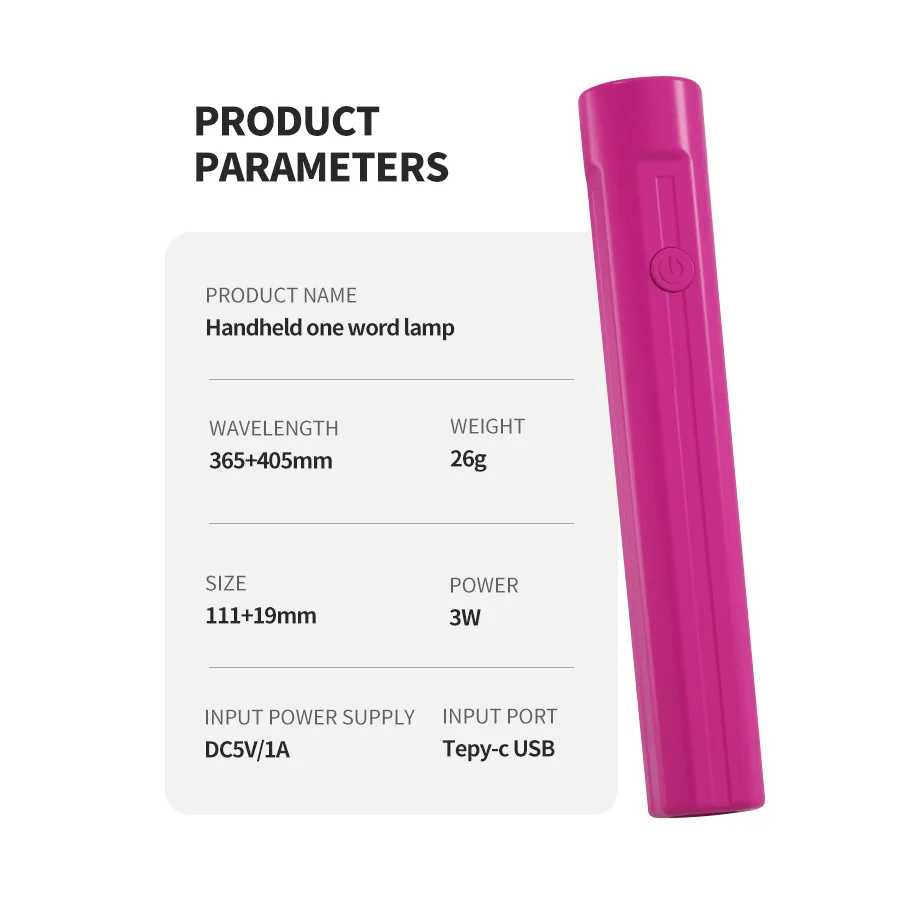 Wholesale Handheld Small Led Light UV Nail Lamp Nail Dryer Set Small Nail UV/Led Lamp Factory Customized Logo