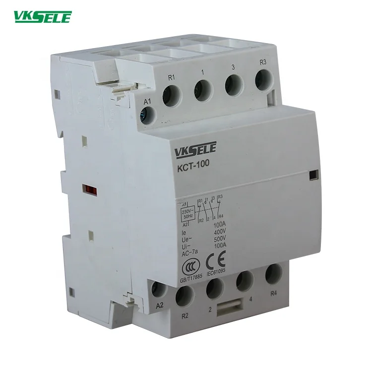 Weikesen KCT-100 100A 4P 4NO 4NC 2NO2NC модульный контактор переменного тока 12V 24V 48V 110V 220V 230V магнитный
