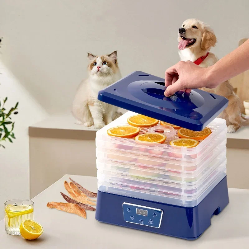 110V 220V Thermostat Food Dehydrator 5 layers Fruit drying machine With Timer Snack Herb Desiccator Temperature Adjustable