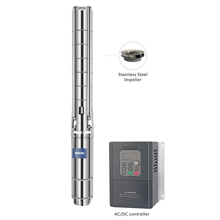 9.2KW 6 дюймов 175 М голова Солнечная глубокая скважина погружной водяной насос производитель