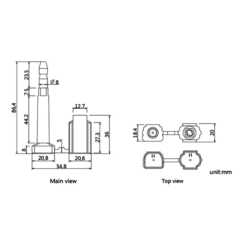 OY-BS110 China Professional Manufacture High Security Container Security Seal Cargo Container Lock Bolt Seal