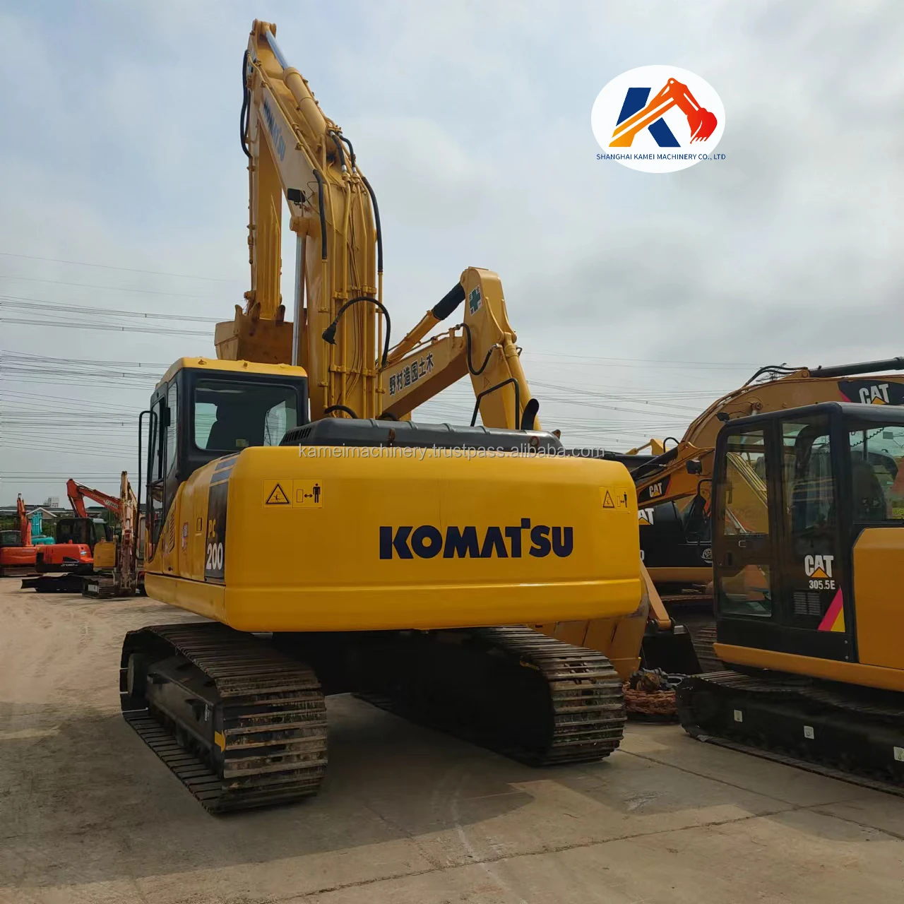 Japan originally used Komatsu PC200-7 tons of hydraulic crawler excavator, Komatsu PC70/PC200 spot sales