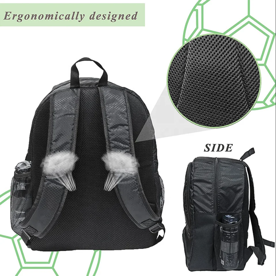 Multi Functional Outdoor Logo Custom Football Backpack Shoe Bag For Training Casual Sports Backpacks Boys Girls