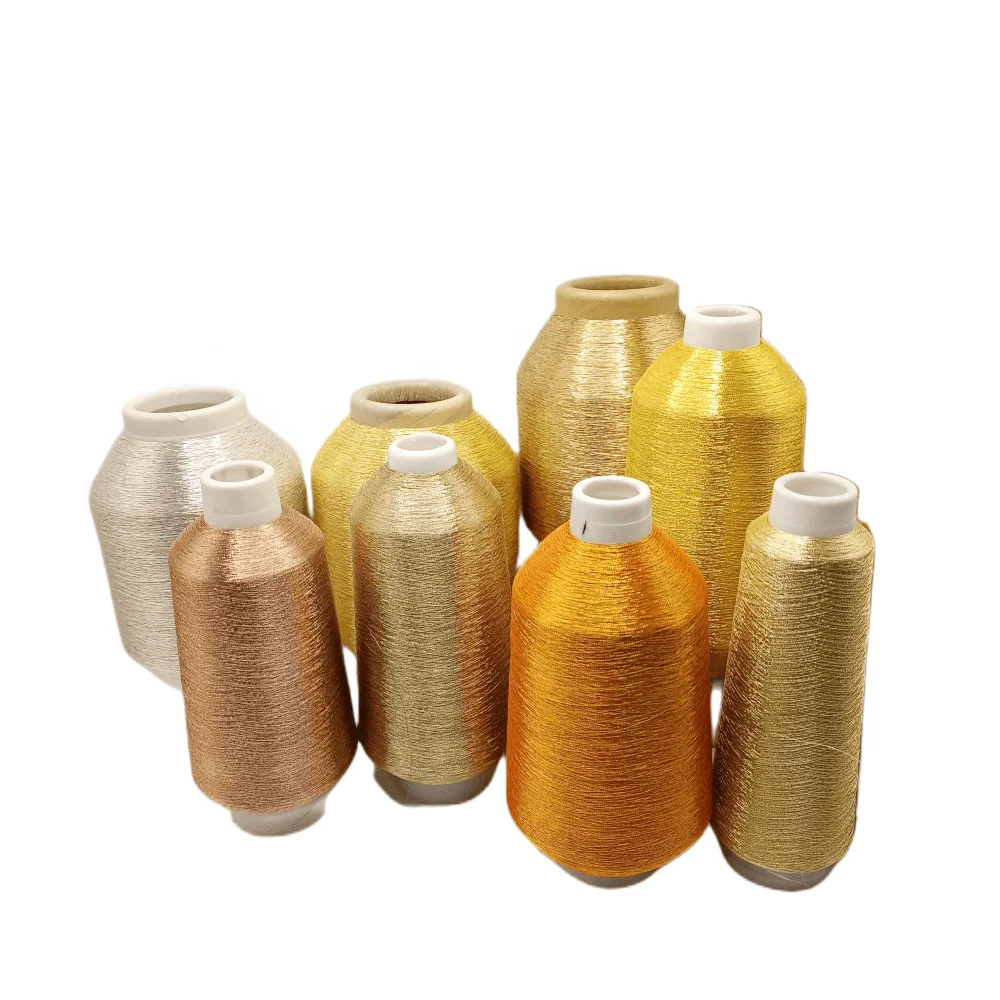 MS type lurex yarn metallic yarn copper color