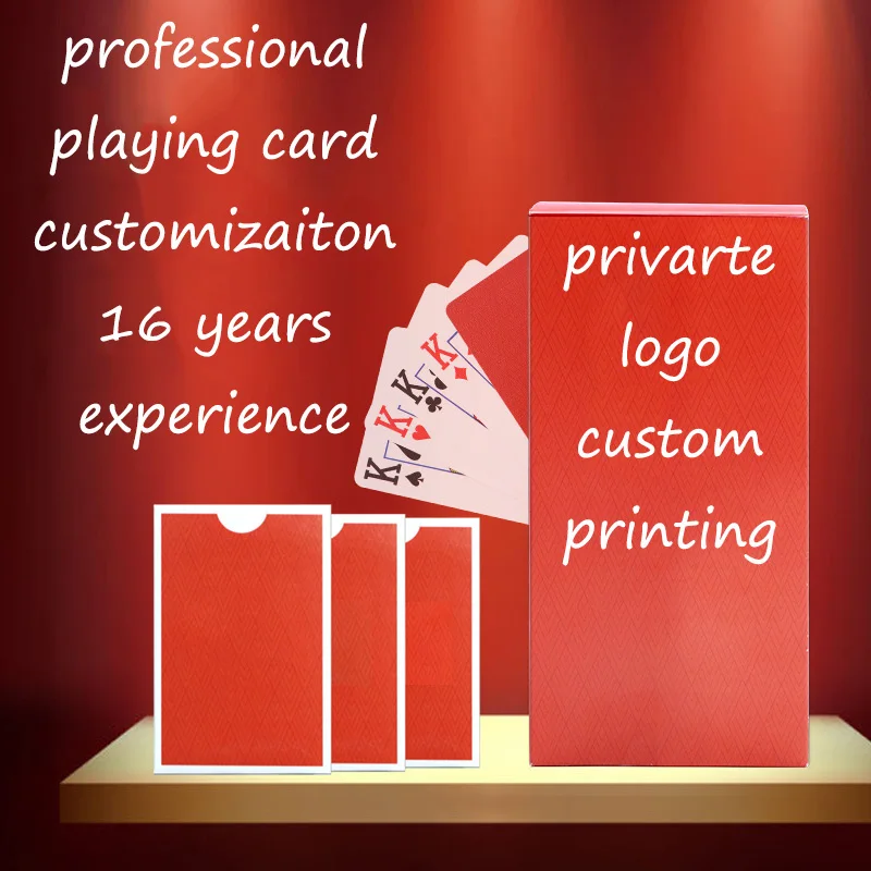 Wholesale Printing Front And Back Both Sides Printing Waterproof Poker Card Customized Playing Cards
