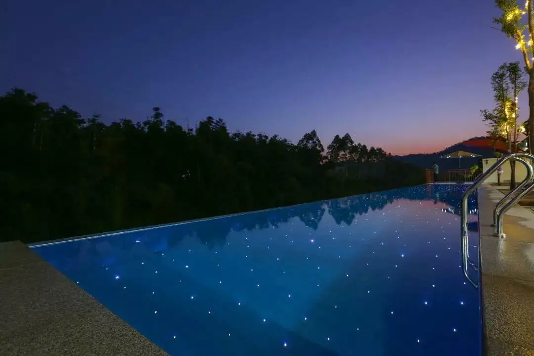 bright pmma multi core optic fiber swimming pool star sky effect decoration led lights under water light
