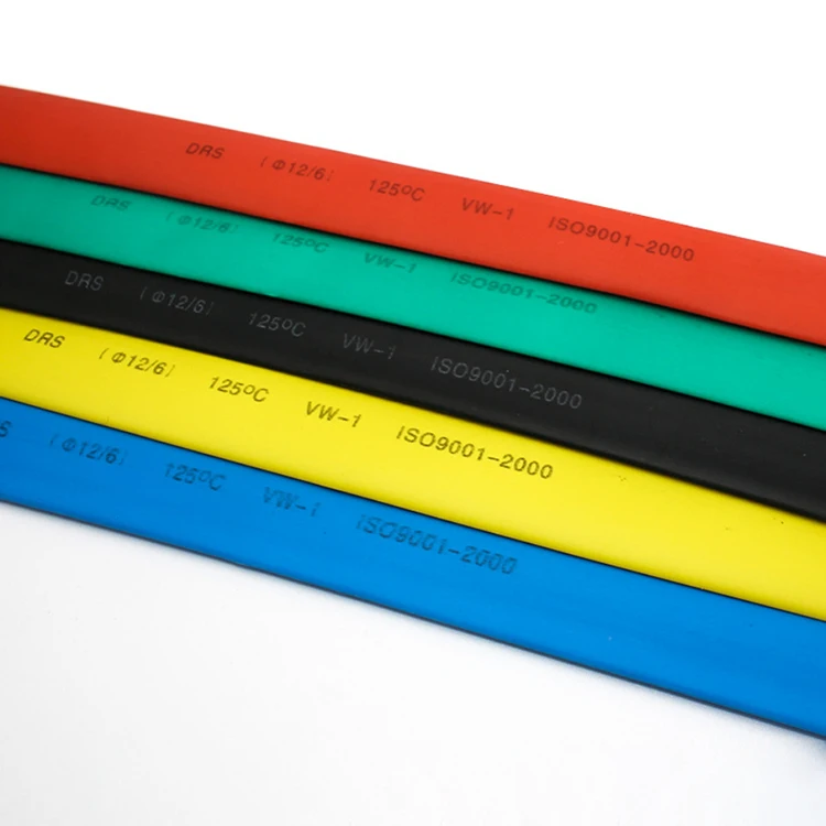Flexible Flame Retardant Rohs Standard Heat Shrinkable Tubing Colored Polyolefin Heat Shrink Tube PE Heat Shrinking Tube