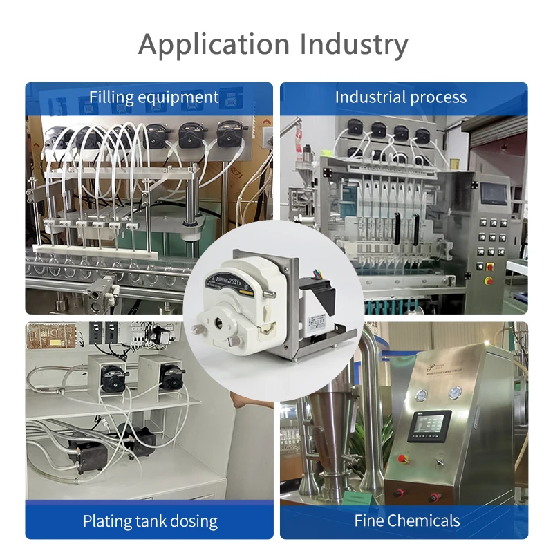JIHPUMP dc 24v 3000ml High Quality Small Mini Micro Easy Load oem Peristaltic Pump Water Liquid Dosing Hose Pumps