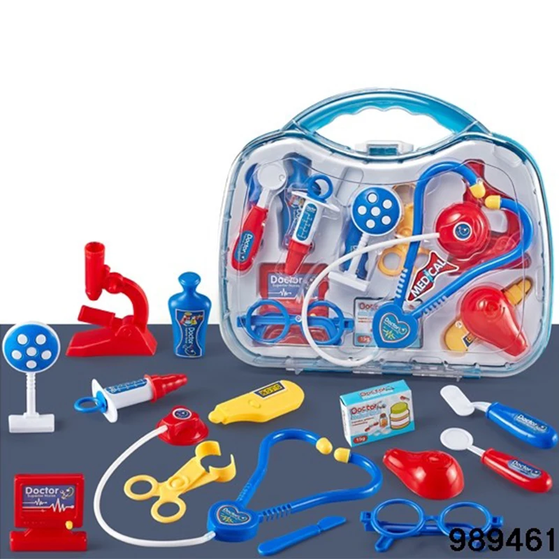 Children Pretend Play Toys Set Kids Portable Doctor Nurse Suitcase Medical Kit Play Doctor Toys Kids Educational Role