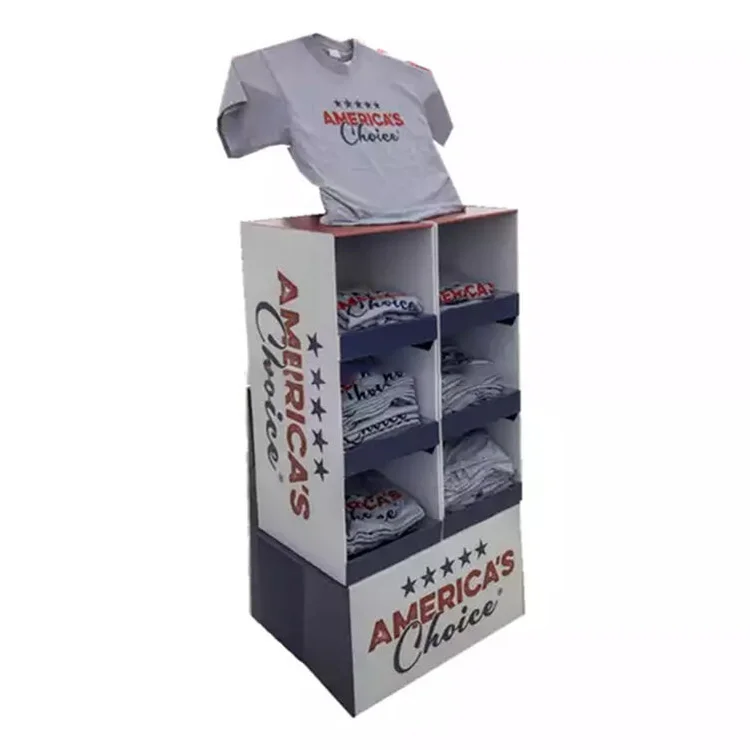 garden advertising pop up pos point sale Paper clothes Shelves unit stand racks cardboard display manufacturer