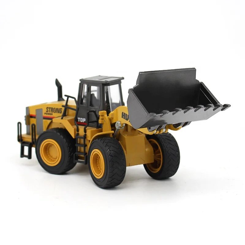 Amiqi Huina 1913 1/40 Scale Wheel Loader Metal Alloy Static Diecast Construction Vehicle