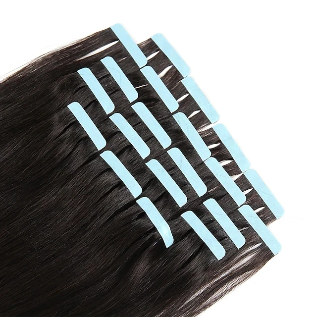 Hot Sale 12A Remy Indian Double Drawn Blond Tape Ins Raw Virgin 100% Natural Tape In Human Hair Extension