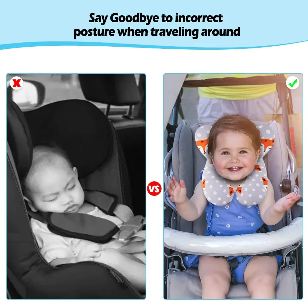 New Baby Pillow Protective Travel Car Seat Head Neck Support Pillows Newborn Children U Shape Headrest