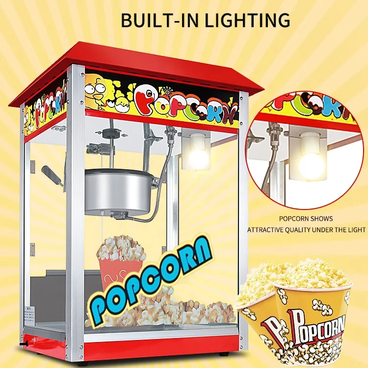 Hot Selling Commercial Popcorn Machine Cinema Automatic Popcorn Maker Machine