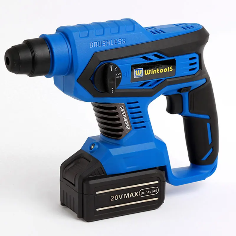  Wintools 18V Li-ion brushless cordless rotary power hammer drill with 4000mah