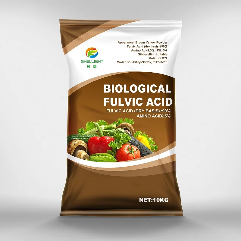 Shellight 90% фульвовая кислота, удобрение для улучшения почвы органическое