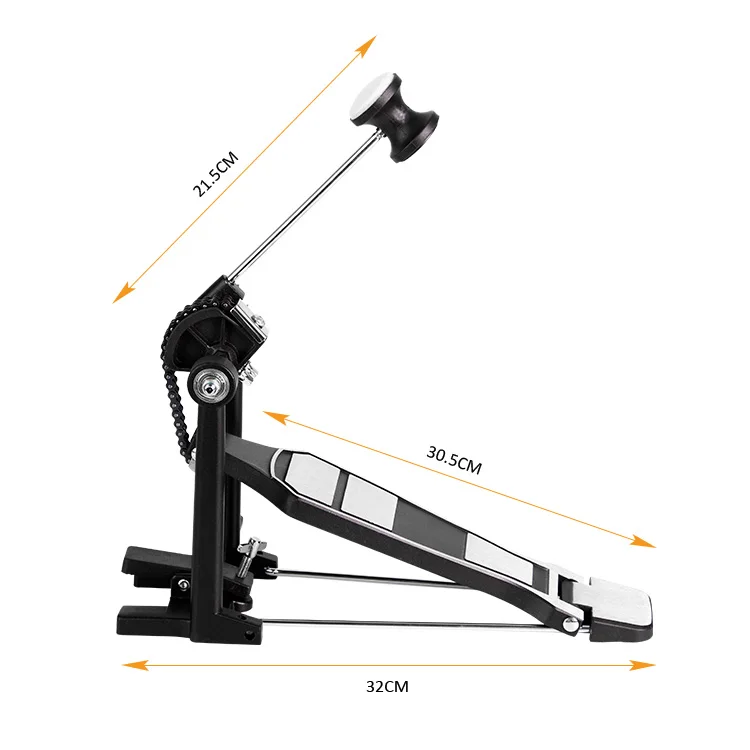 TN-JTB-006G Factory Prices Percussion accessories drum foot treadle bass single Drum pedal