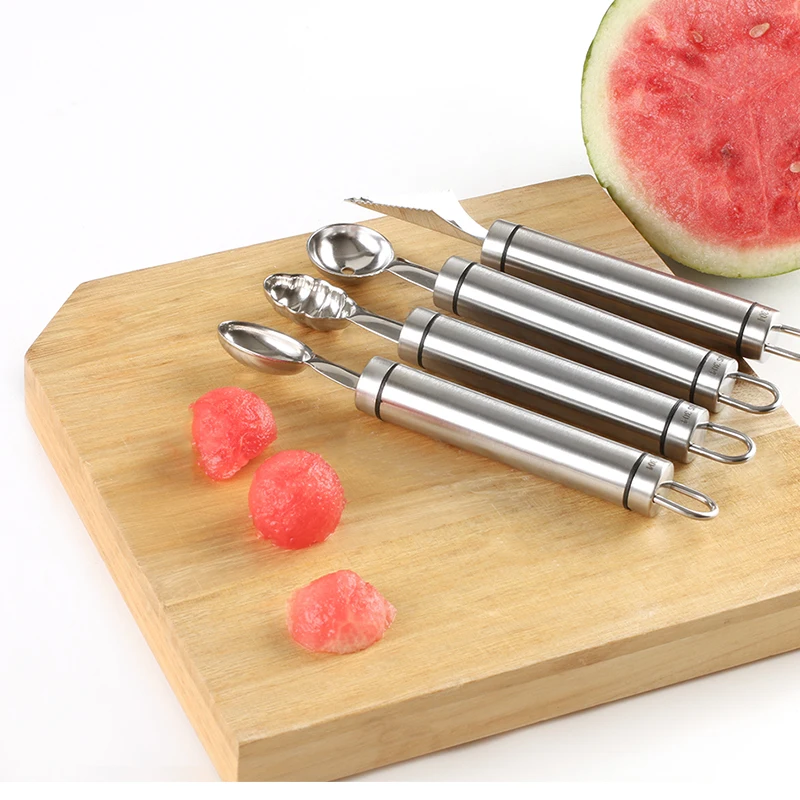 
Wholesale Multifunction 2 In 1 Stainless Steel Dig Ball Stainless Steel Fruit Carving Knife 