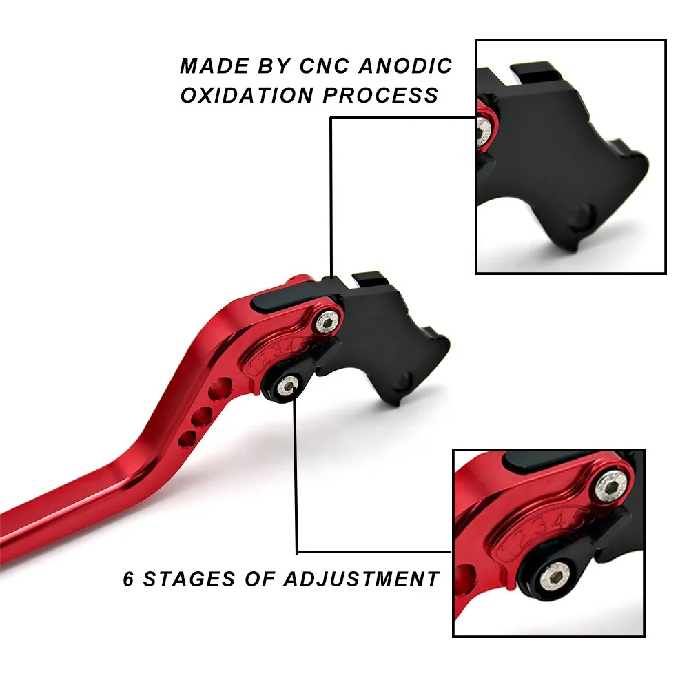 New Motorcycle CNC Aluminum Short Adjustable Brake And Clutch Bar For Honda CBR 600 F2/F3/F4/F4i 1991-2007 VTX1300 2003-2008