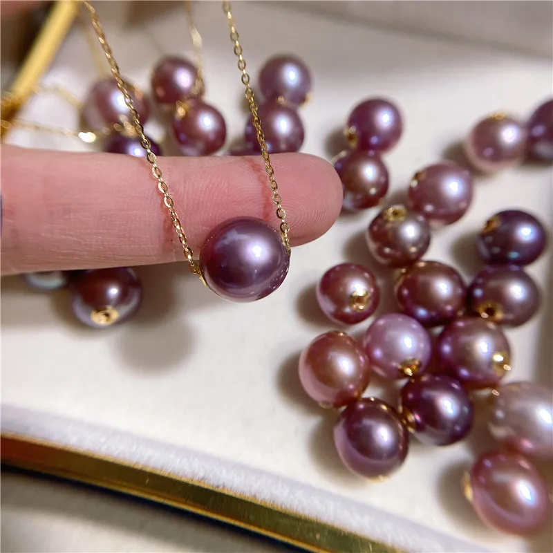 9-12mm AAA Flat Round Edison Pearl Cultured Freshwater Pearl Pendant For Jewelry Making 1 buyer