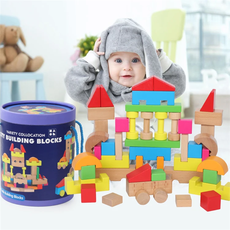 Trending hot products learning children toys educational wooden building blocks