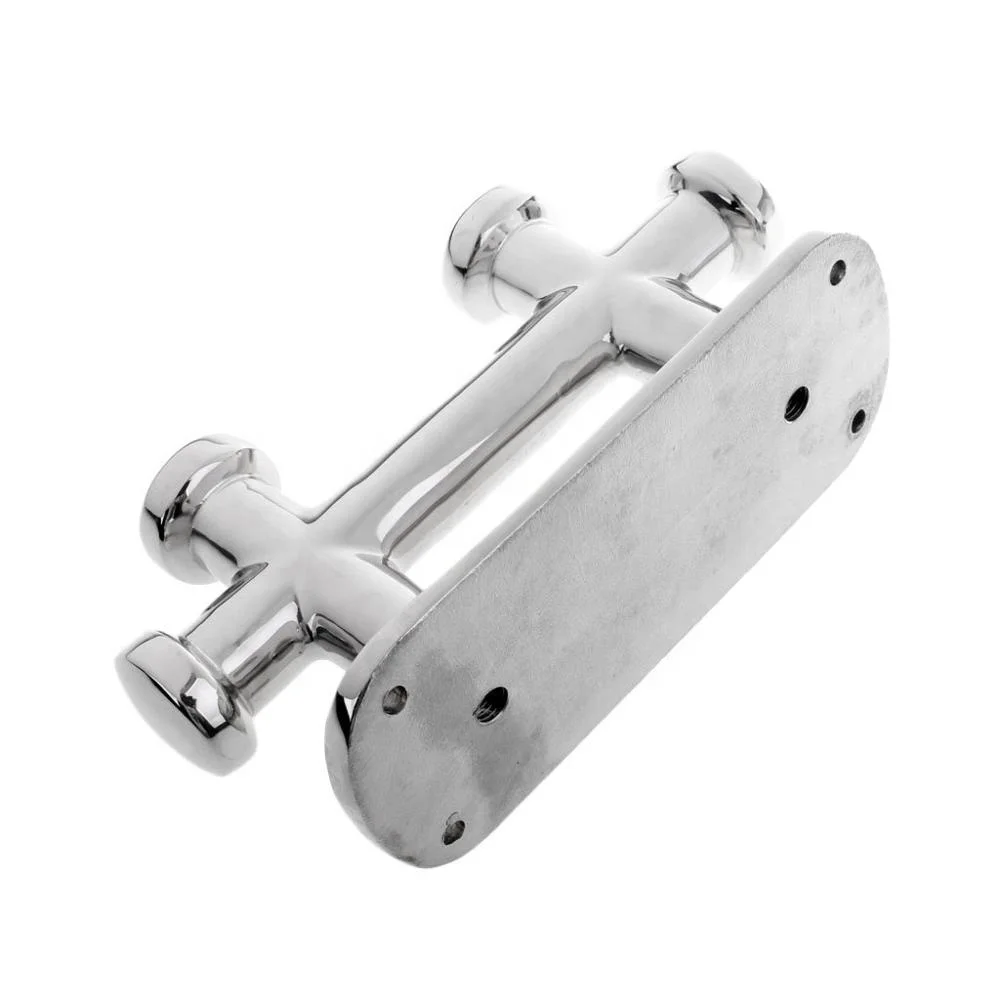 boat accessories 316 ss Canoe Deck Double Cross Bollard Cleat