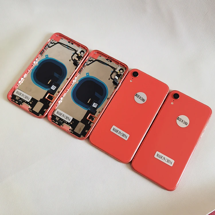 New Mobile Phone Back Cover Case Housing For Iphone XR Full Body Middle Frame With Logo flex kits glass replacement