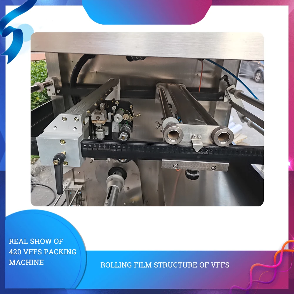 Vertical Heat Seal Plastic Film  Water Liquid Ice Cube Sealing Packing Machine
