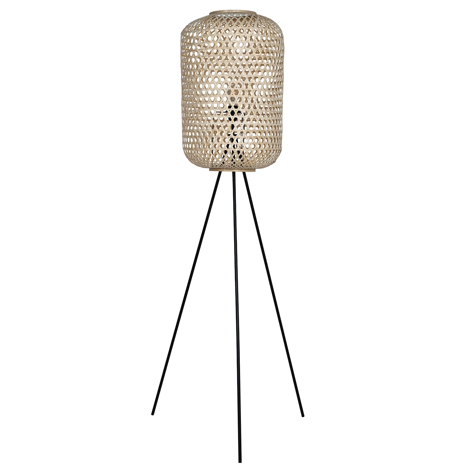 Modern standing corner lamps warm light bamboo vertical vintage sofa home decor E26/E27 floor lamp home