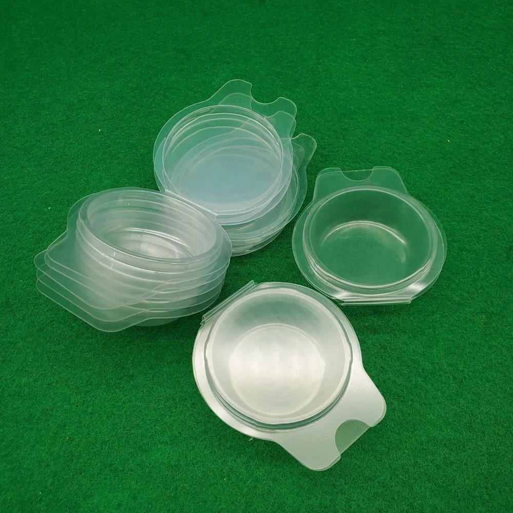 0.6mm thick PET wax melt clamshell 1oz Round wax pot  Mini Luxury Wax Melts Clamshells