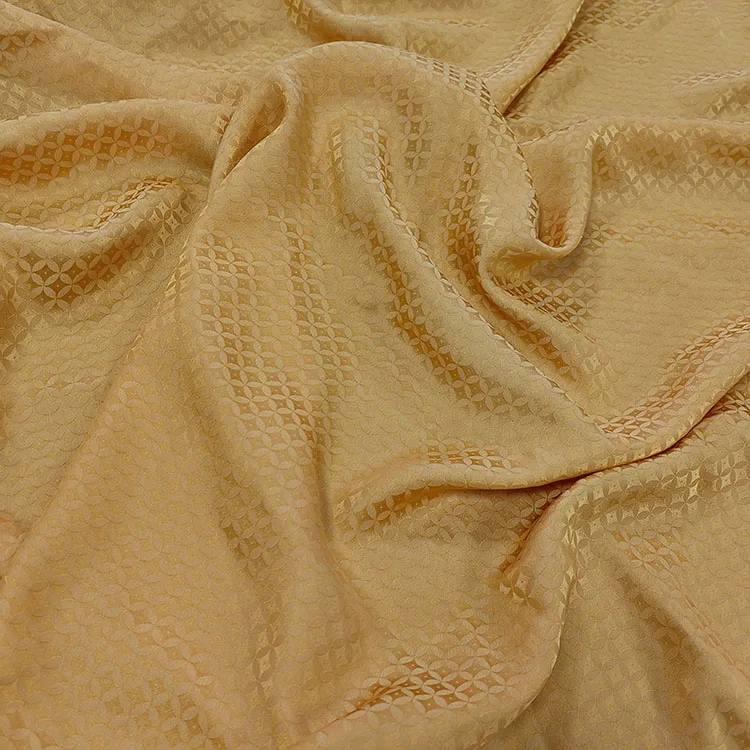 High-end Customization 100% Silk Jacquard Dyed Fabric Sambo Satin