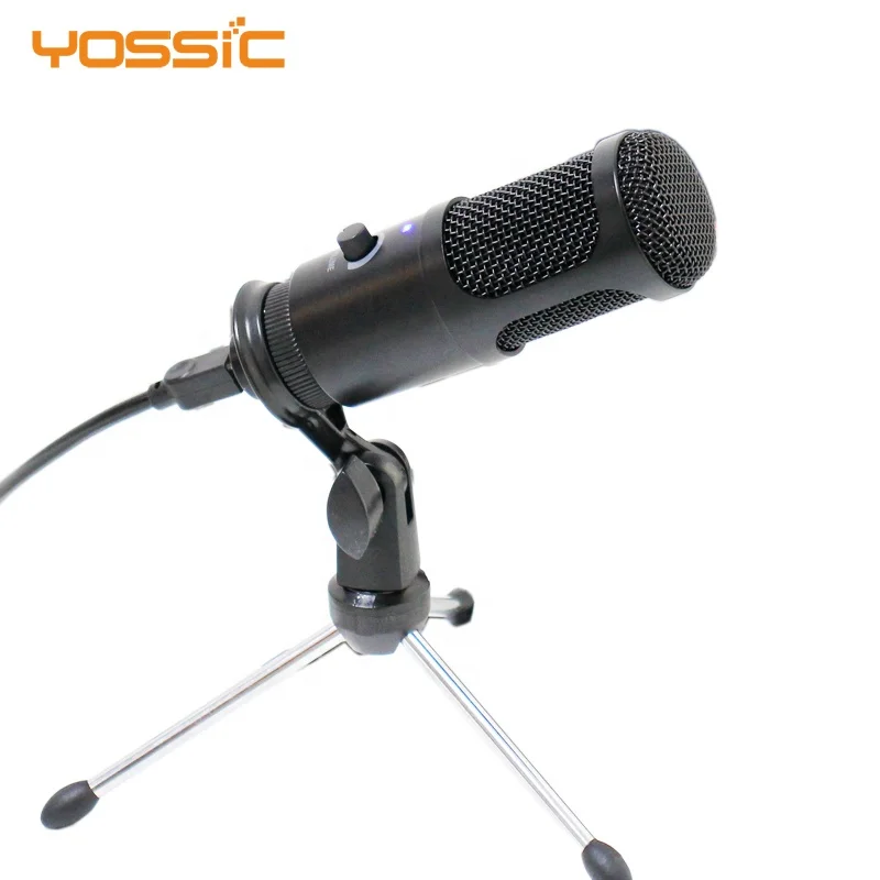 2020 new usb condenser microphone professional podcast microphone with tripod