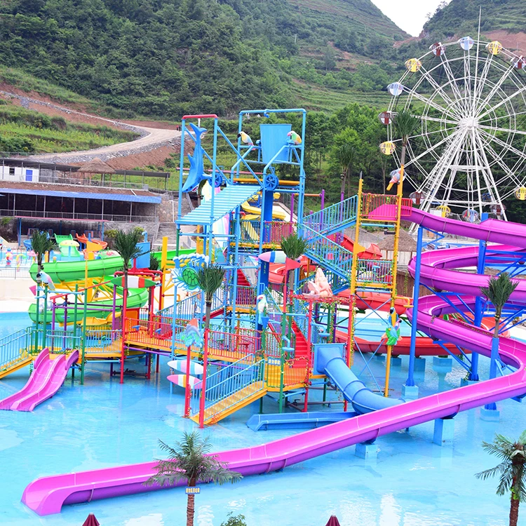 Hot Sale Reinforced Kids Water Fiberglass Slide Swimming Pool Water Slide for Swimming Pool