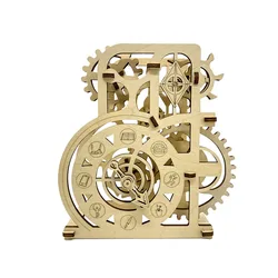 2022 Original Design Educational Toy Assmble Diy Wheel of Fortune 3d Puzzle Wood Game Toys Gifts for Kids